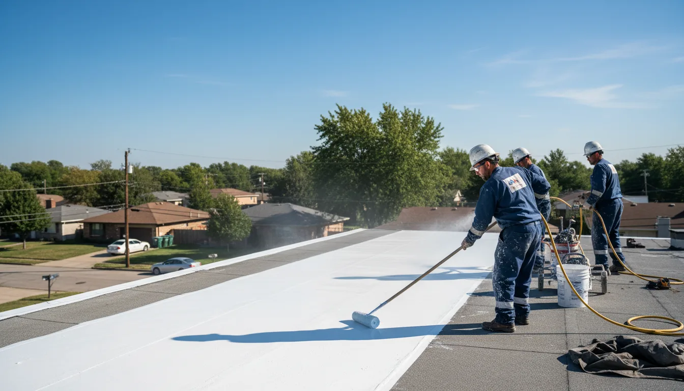 Commercial roof coating in Knightdale, NC near me